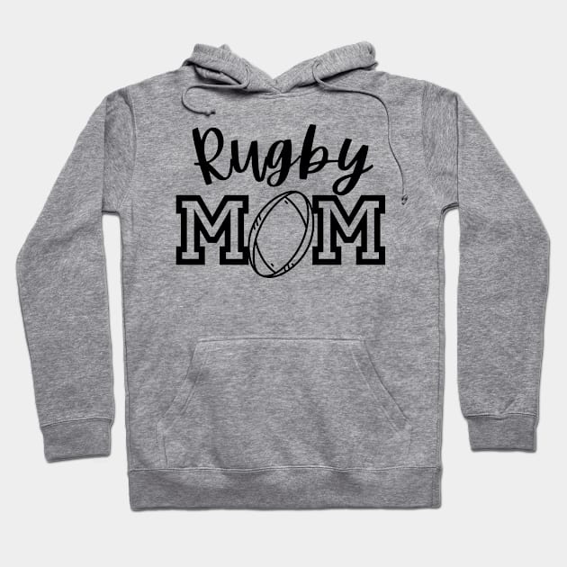 Rugby Mom Fun Hoodie by Lottz_Design 